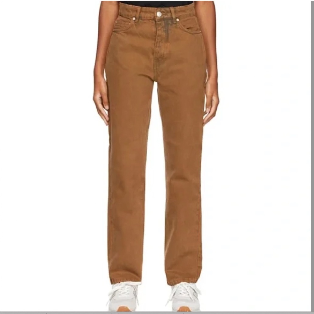 Won Hundred Jeans Pearl Overdyed "Toffee" button fly size 30"